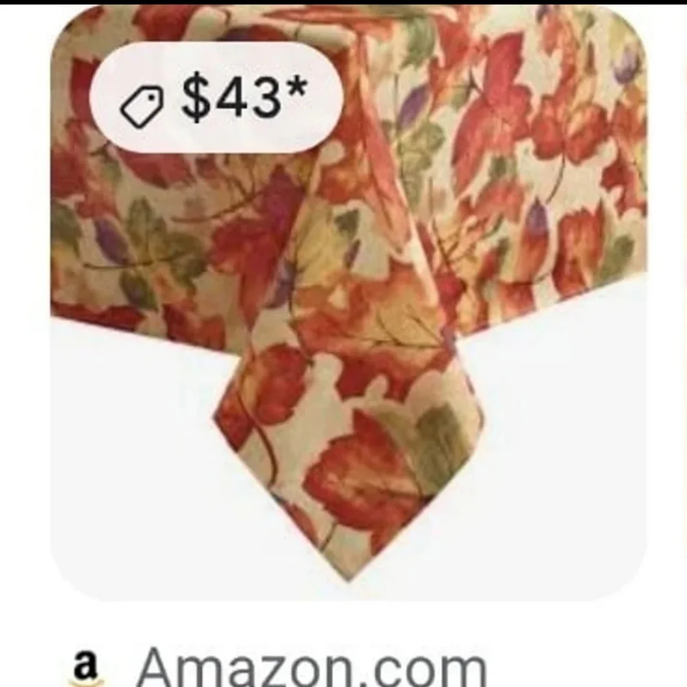 Harvest Festival Oblong Tablecloth by Elrene 52 x 70 Oblong BNWT SO